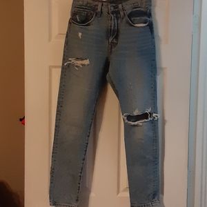 Levi's 501 ripped skinny jeans